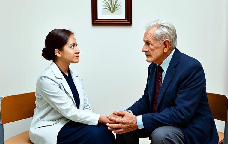 요양병원에서 관리하는 노인성 우울증 - **

"A diverse group of senior citizens, fully clothed in comfortable and modest attire, participati...