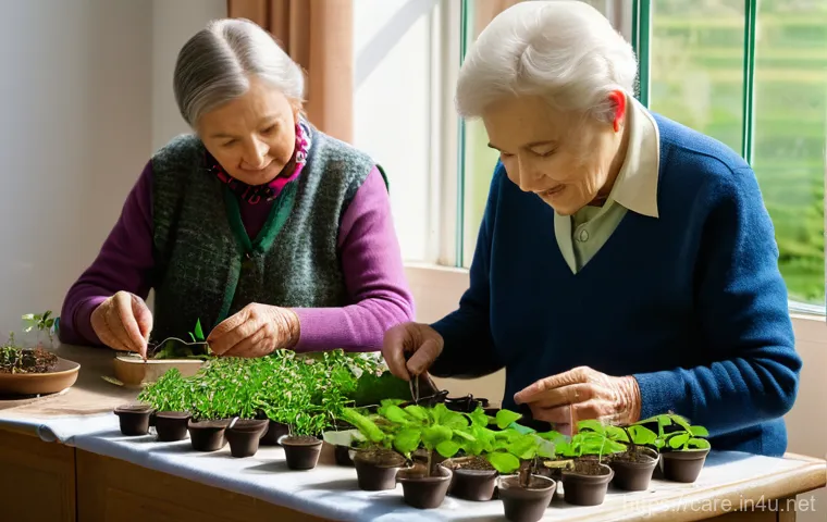 요양병원에서 가능한 심리치료 - **Image Prompt 2: Group Music Therapy**
A lively and heartwarming scene inside a nursing home's ... 요양병원에서 가능한 심리치료 - **Image Prompt 2: Group Music Therapy**
A lively and heartwarming scene inside a nursing home's ...